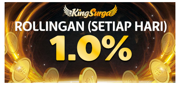 BONUS ROLLINGAN SETIAP HARI 1%